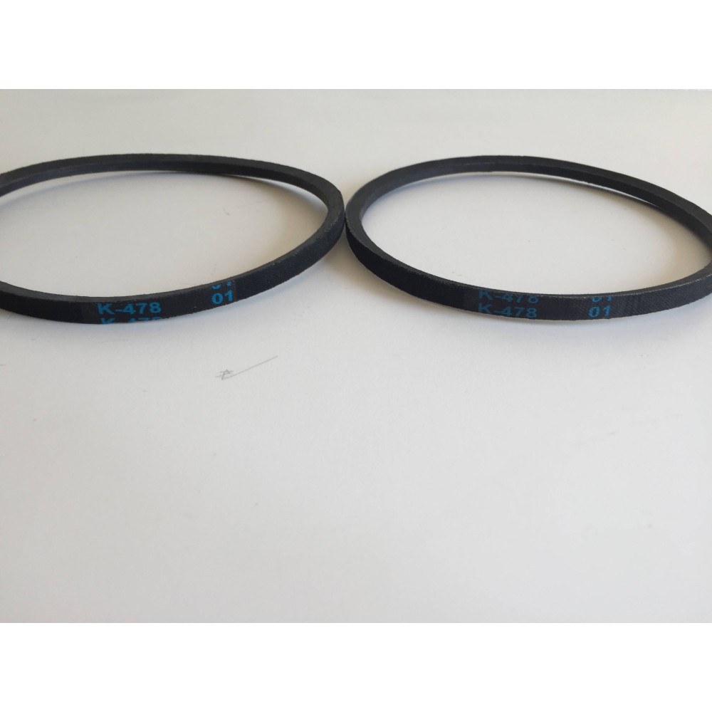 LOT DE 2 COURROIES TRAPÉZOÏDALES POUR PERCEUSE A COLONNE PARKSIDE PTBM 500 C3/D4/E5