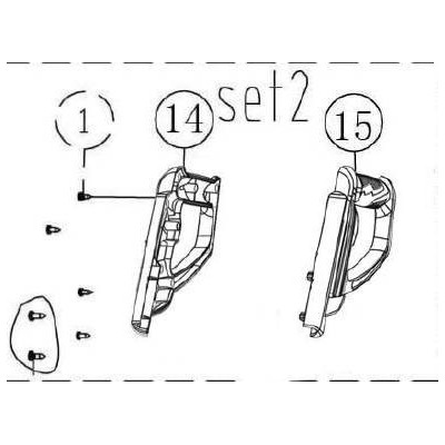 POIGNEE GAUCHE POUR FGH 750 A1/B2