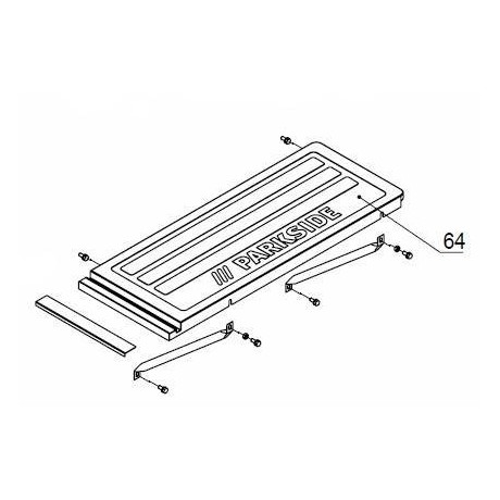 TABLE D'EXTENSION DROITE POUR SCIE SUR TABLE