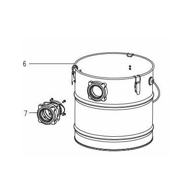 COLLECTEUR EN METAL POUR PAS 1200 B2