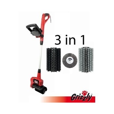 BROSSE DE NETTOYAGE UNIVERSELLE ELECTRIQUE ERB 550 Set pour pierre, béton, bois, WPC, joints