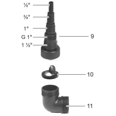 ADAPTATEUR D'ANGLE POUR POMPE PARKSIDE PTPK 400 A1 / B1 - REF: 91103477