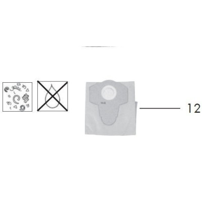 SAC A PAPIER FILTRANT POUR ASPIRATEUR NETTOYEUR PARKSIDE PWS 20 A1/ PWS 20 B2 ET C2 / PWDA 20 Li A2- 30250132/5 91105830/5