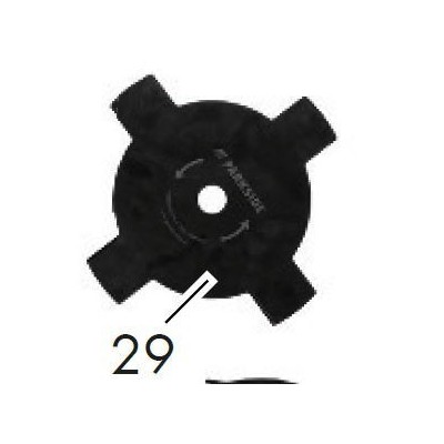 COUTEAU 4 DENTS POUR DEBROUSSAILLEUR PARKSIDE PBS 2 A1 / B2