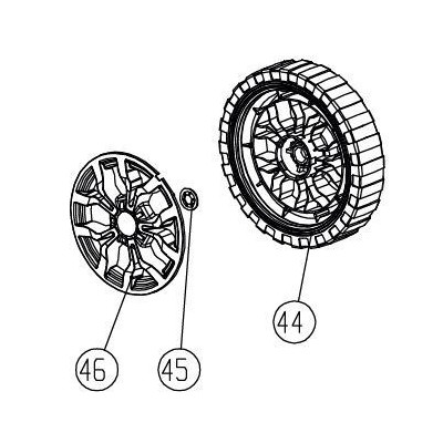 ROUE AVANT POUR SOUFFLEUR PLKSB 1800 A1