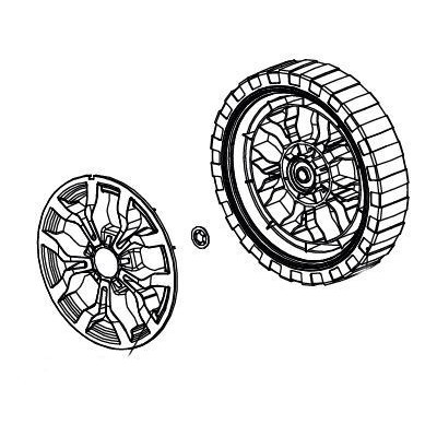 ROUE ARRIERE POUR SOUFFLEUR PLKSB 1800 A1