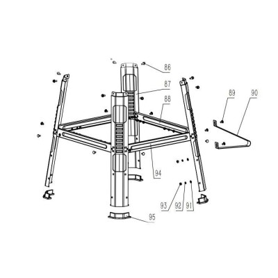 BATI POUR SCIE SUR TABLE PARKSIDE PTKS 2000 - REF: 91106127