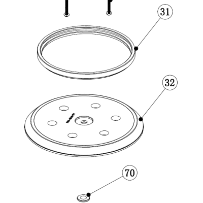 ENSEMBLE PLAQUE DE PONCAGE POUR PONCEUSE PARKSIDE PPEXS 750 A1 - REF: 91110621