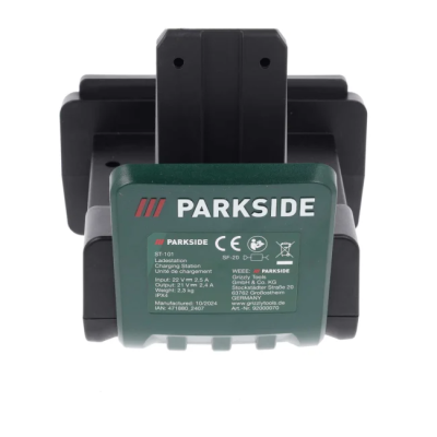 COLONNE DE RECHARGE (PARTIE DE LA STATION DE CHARGE 20v - 2.4A) POUR ROBOTS DE TONTE PARKSIDE - REF: 92000070